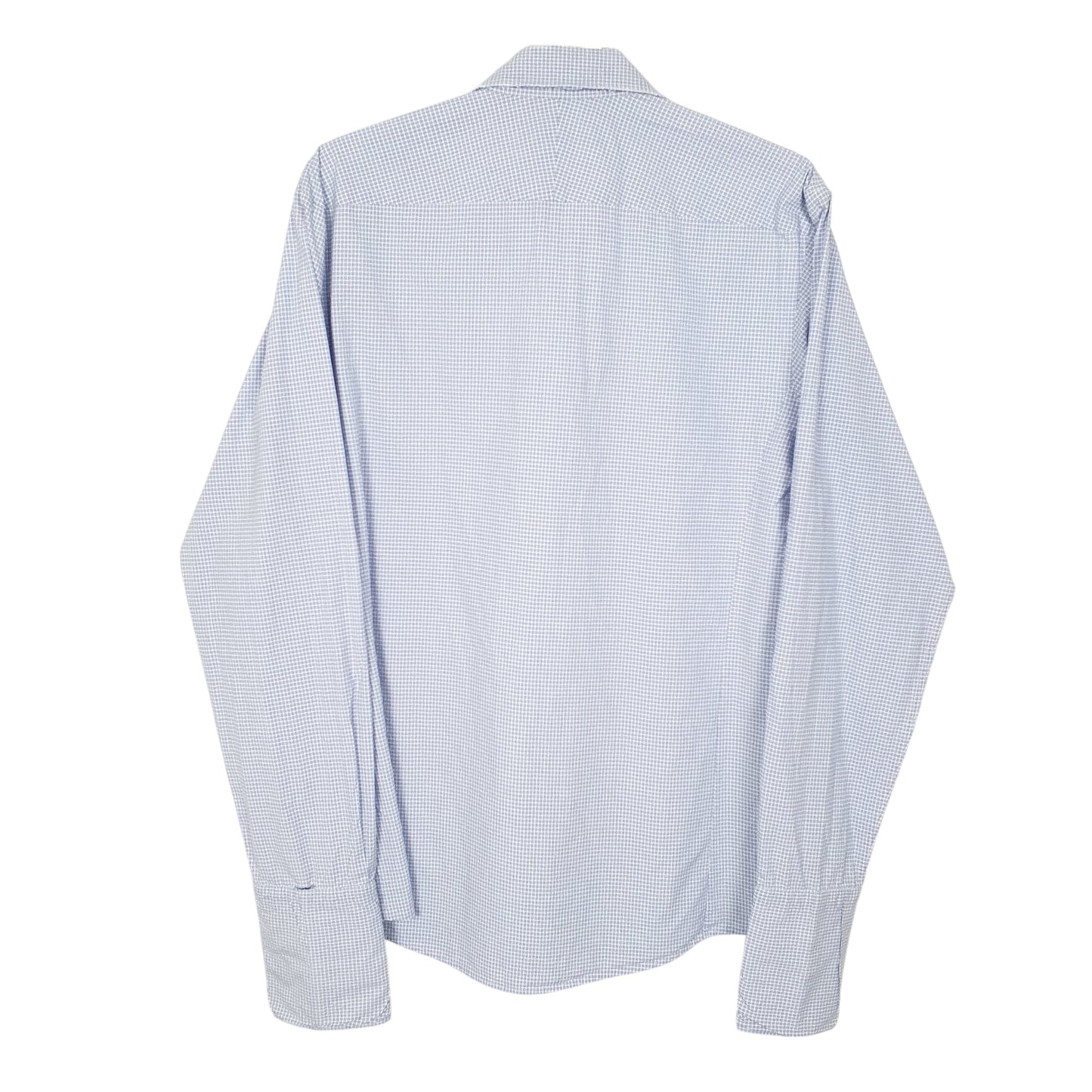 Mens Blue Pink  Long Sleeve Shirt
