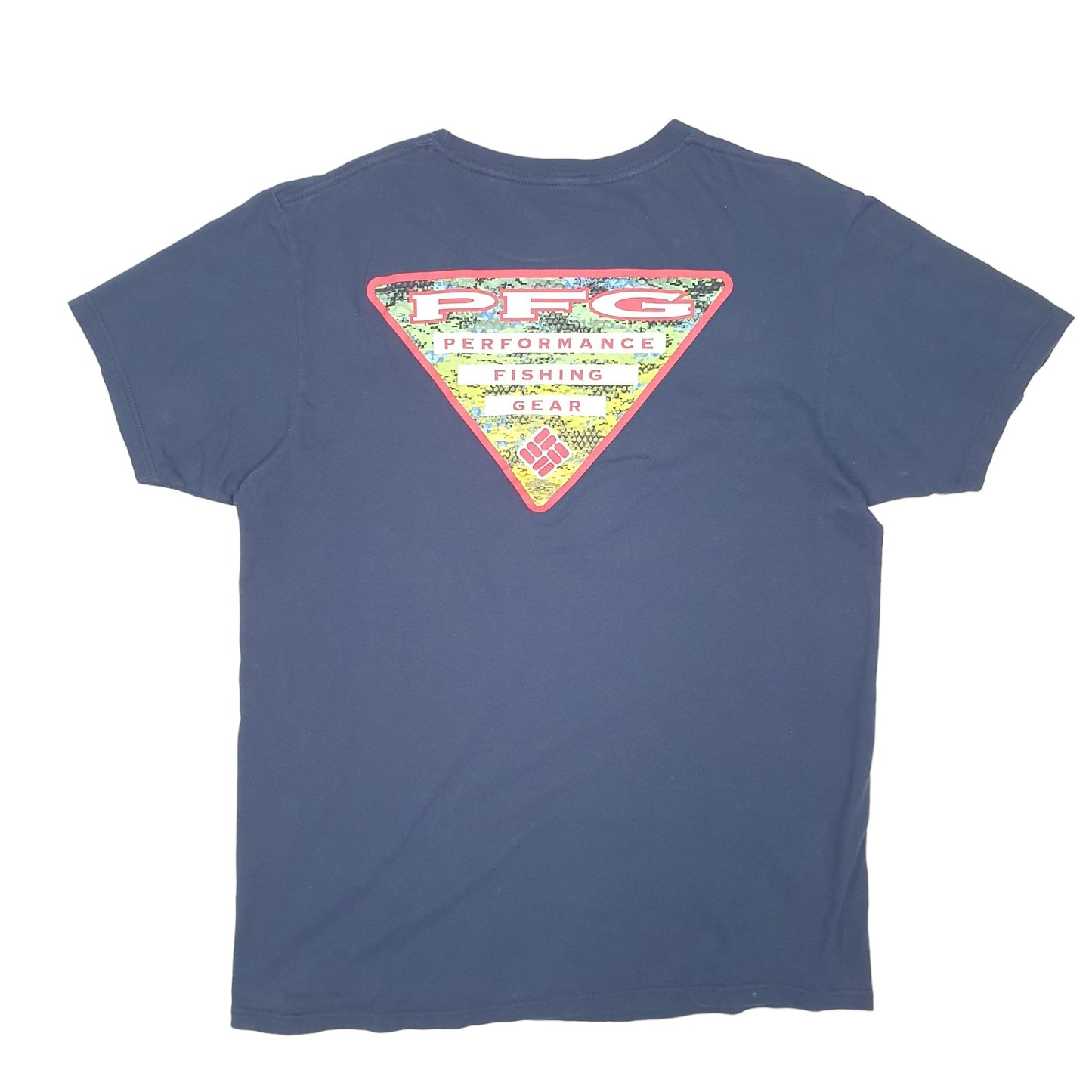 Mens Navy Columbia Sportswear PFG Fishing Short Sleeve T Shirt