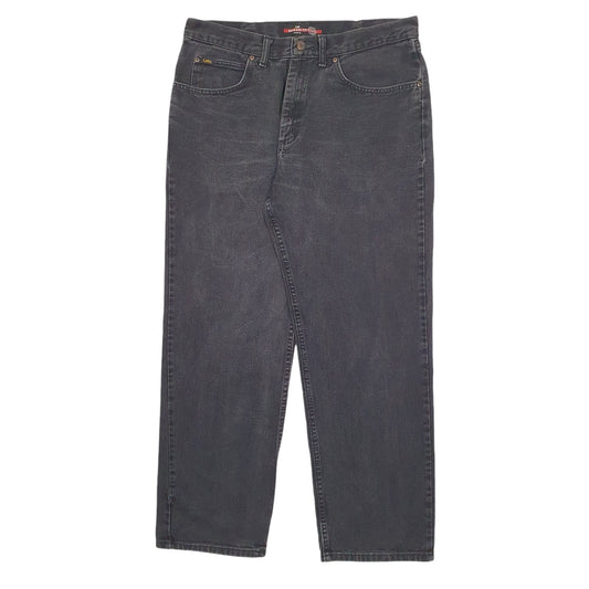 Mens Black Lee Relaxed JeansW38 L32