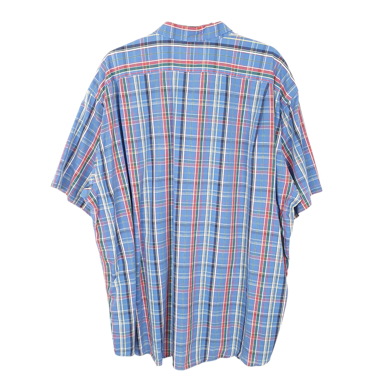 Mens Blue Lacoste  Short Sleeve Shirt