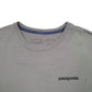 Mens Grey Patagonia Spellout Organic Cotton Short Sleeve T Shirt