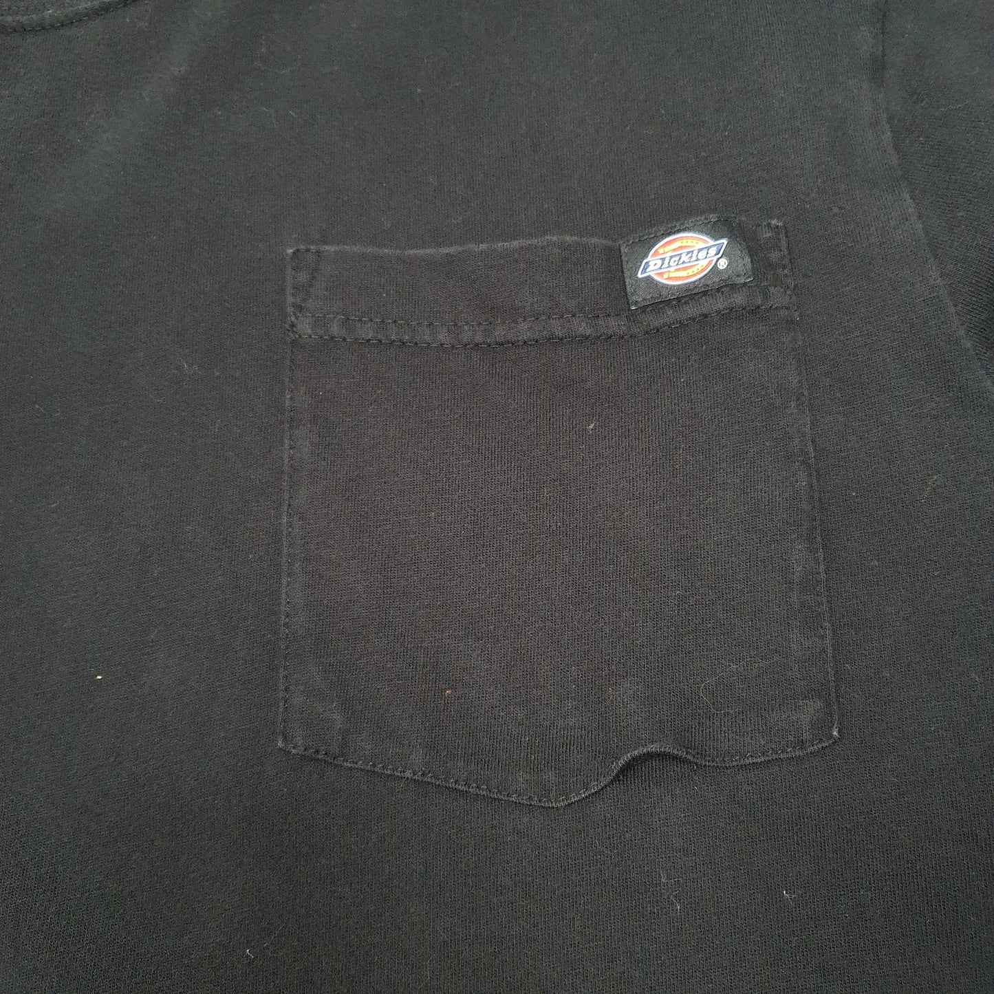 Mens Black Dickies Pocket Workwear Short Sleeve T Shirt