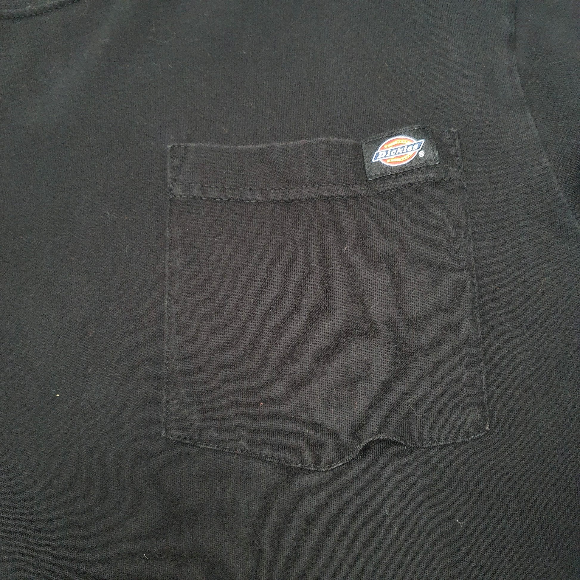 Mens Black Dickies Pocket Workwear Short Sleeve T Shirt