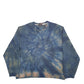 Mens Blue Izod Tye Dye Crewneck Jumper