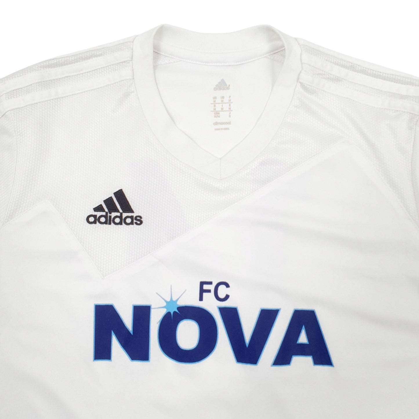 Mens White Adidas FC Nova Short Sleeve T Shirt