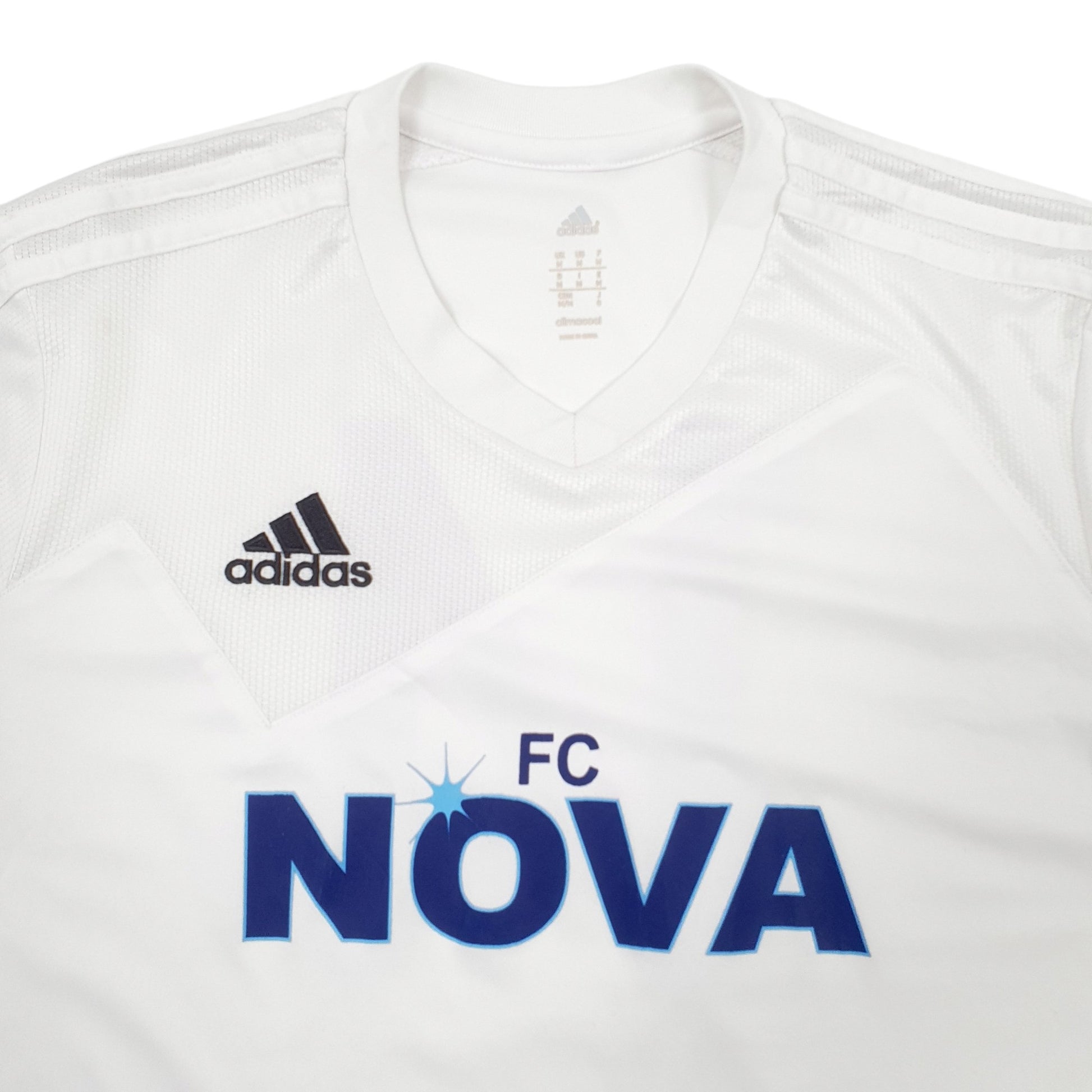 Mens White Adidas FC Nova Short Sleeve T Shirt