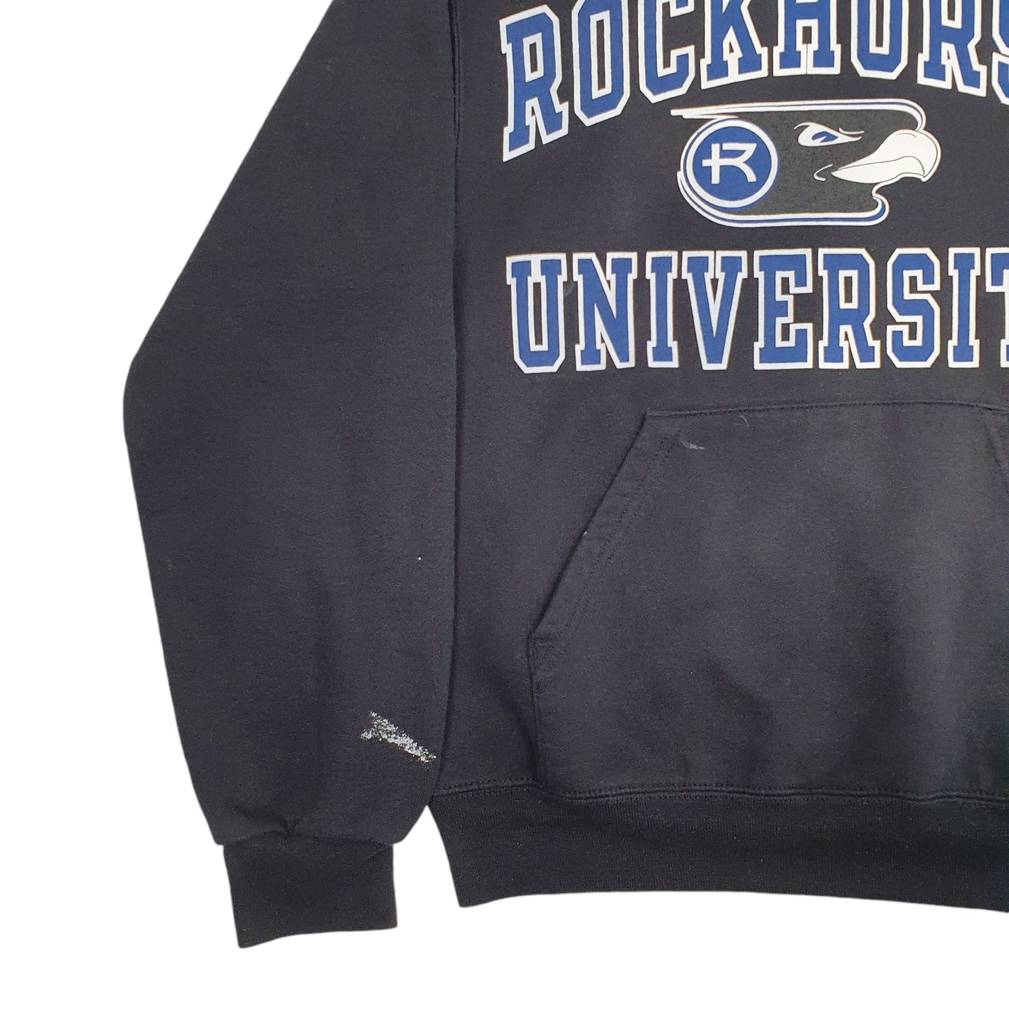Mens Black Champion Rockhurst University Hoodie Jumper