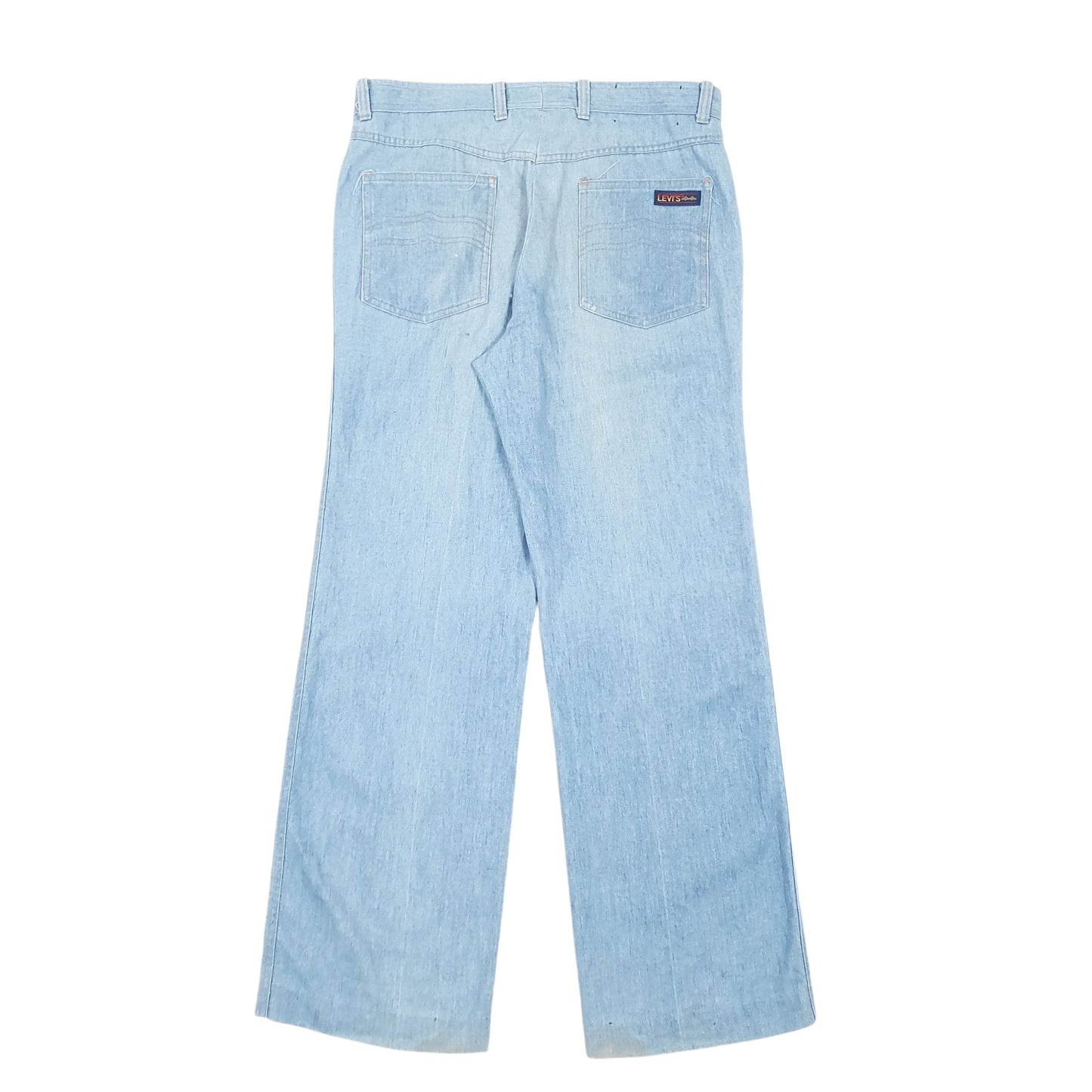 Mens Blue Levis Vintage 1970s Chino Trousers