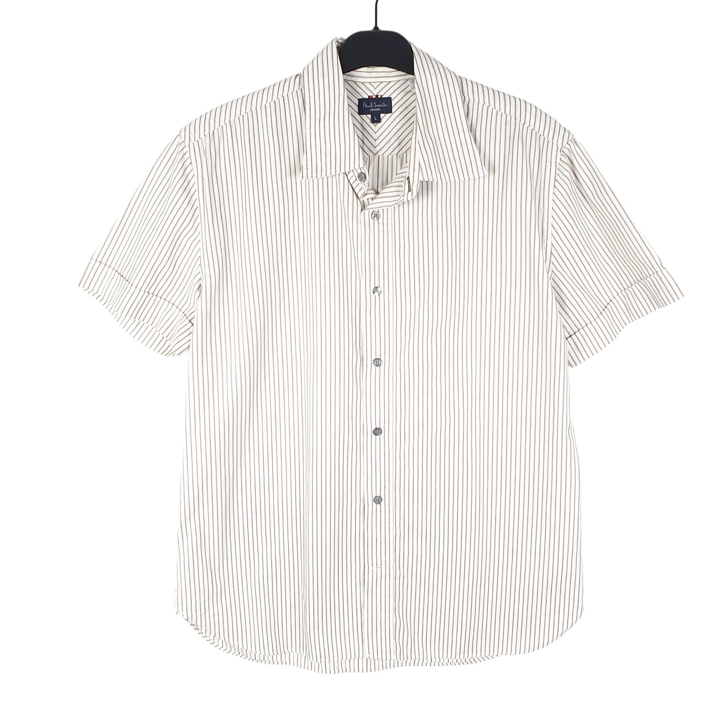 Mens White Paul Smith Jeans Short Sleeve Shirt