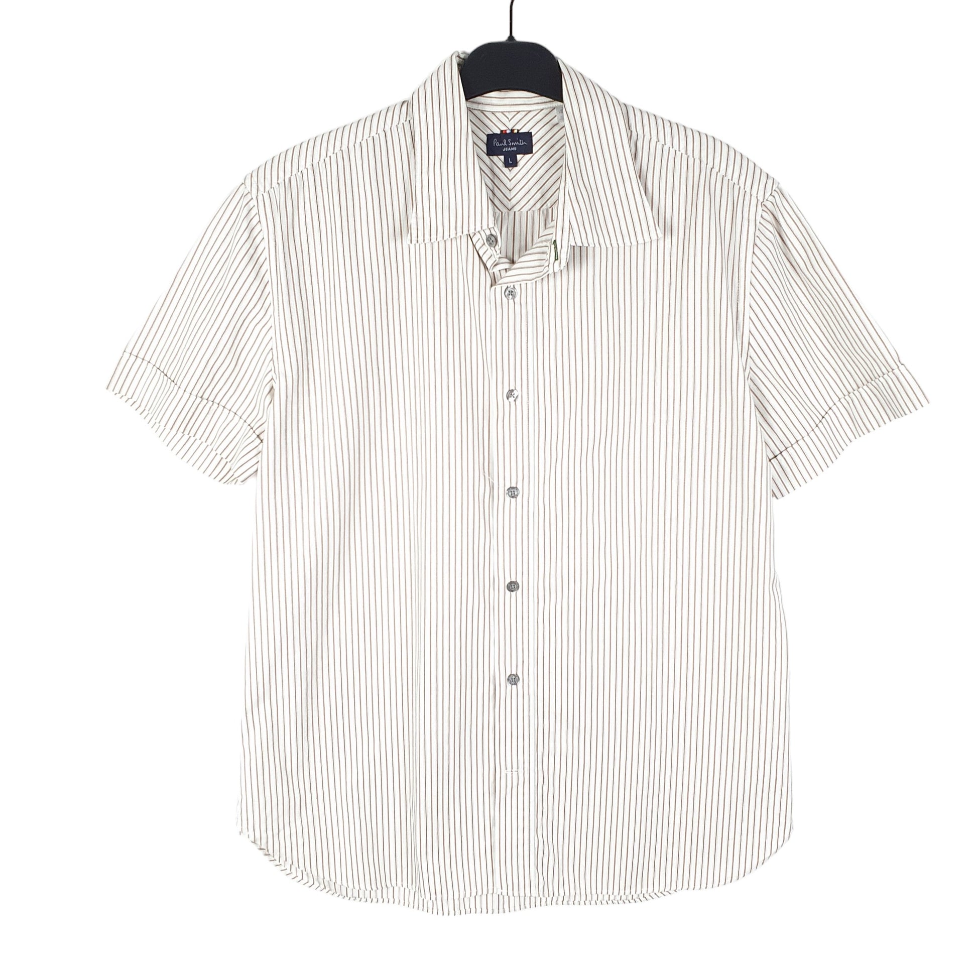 Mens White Paul Smith Jeans Short Sleeve Shirt