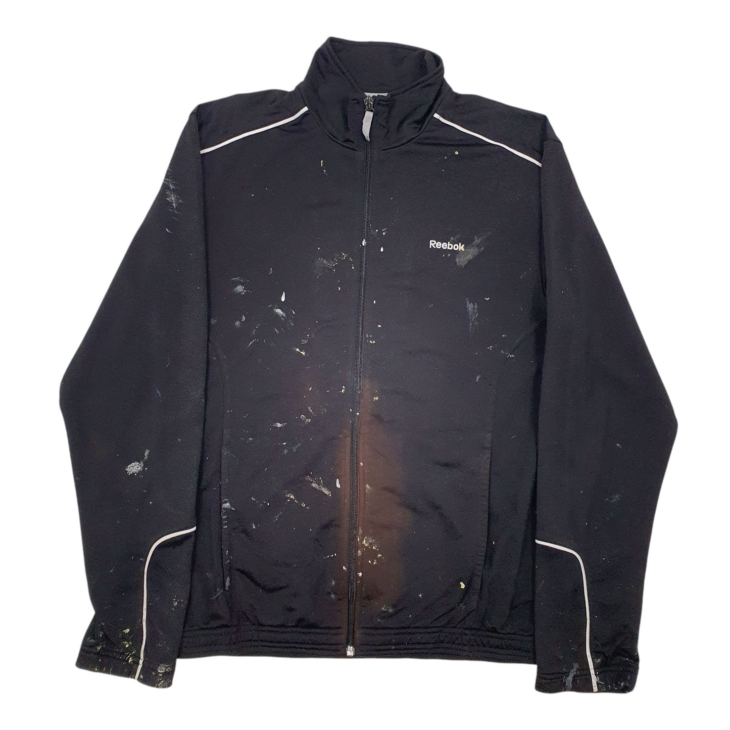 Mens Black Reebok Active Wear Full Zip Jumper