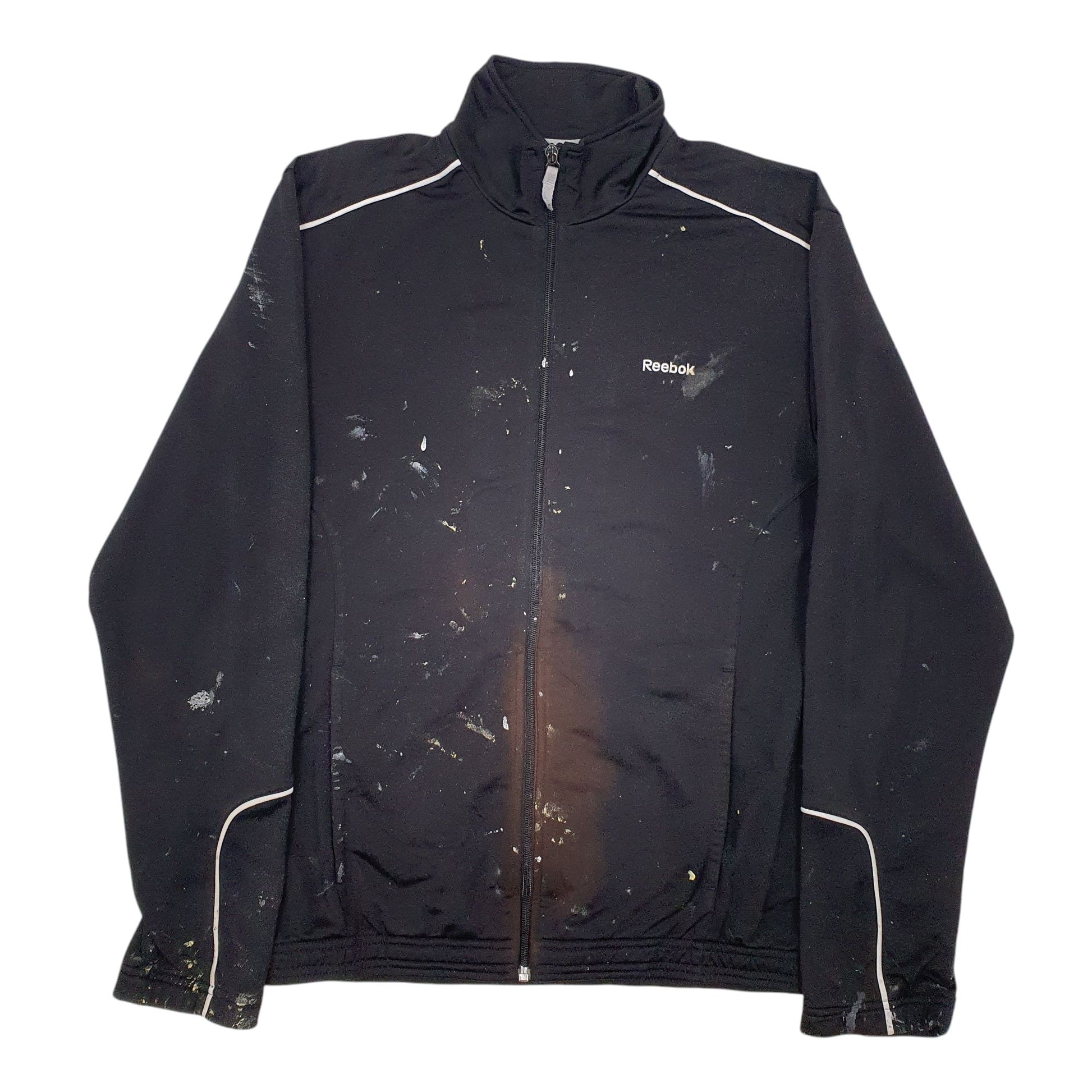 Mens Black Reebok Active Wear Full Zip Jumper