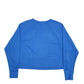 Womens Blue Nike Spellout Crop Top Crewneck Jumper