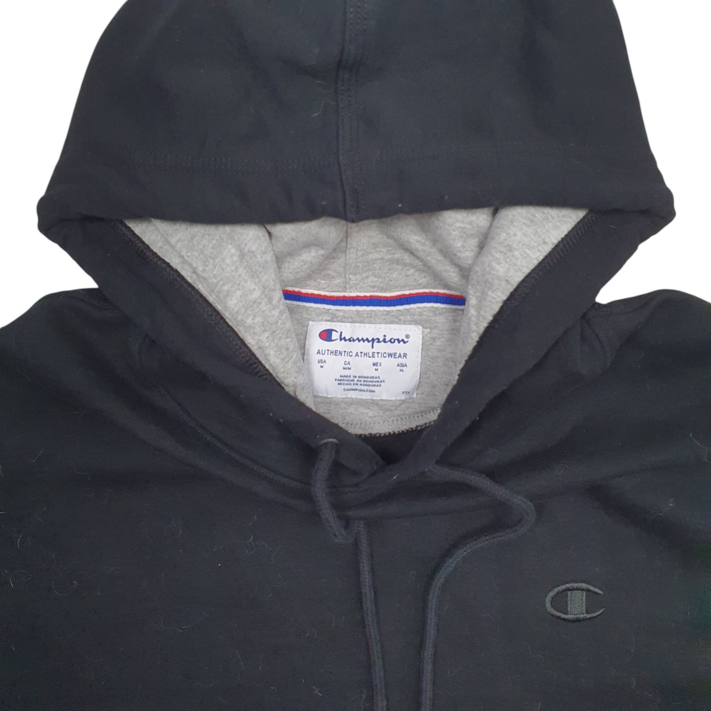 Mens Black Champion  Hoodie Jumper