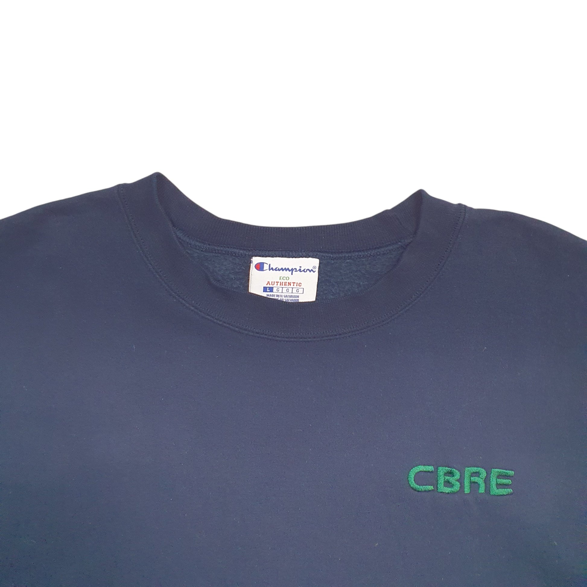 Mens Navy Champion CBRE Crewneck Jumper
