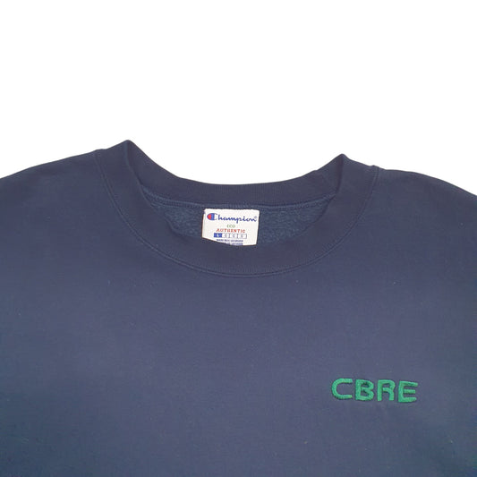 Mens Navy Champion CBRE Crewneck Jumper