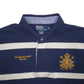 Mens Navy Polo Ralph Lauren New York Crest Short Sleeve Polo Shirt