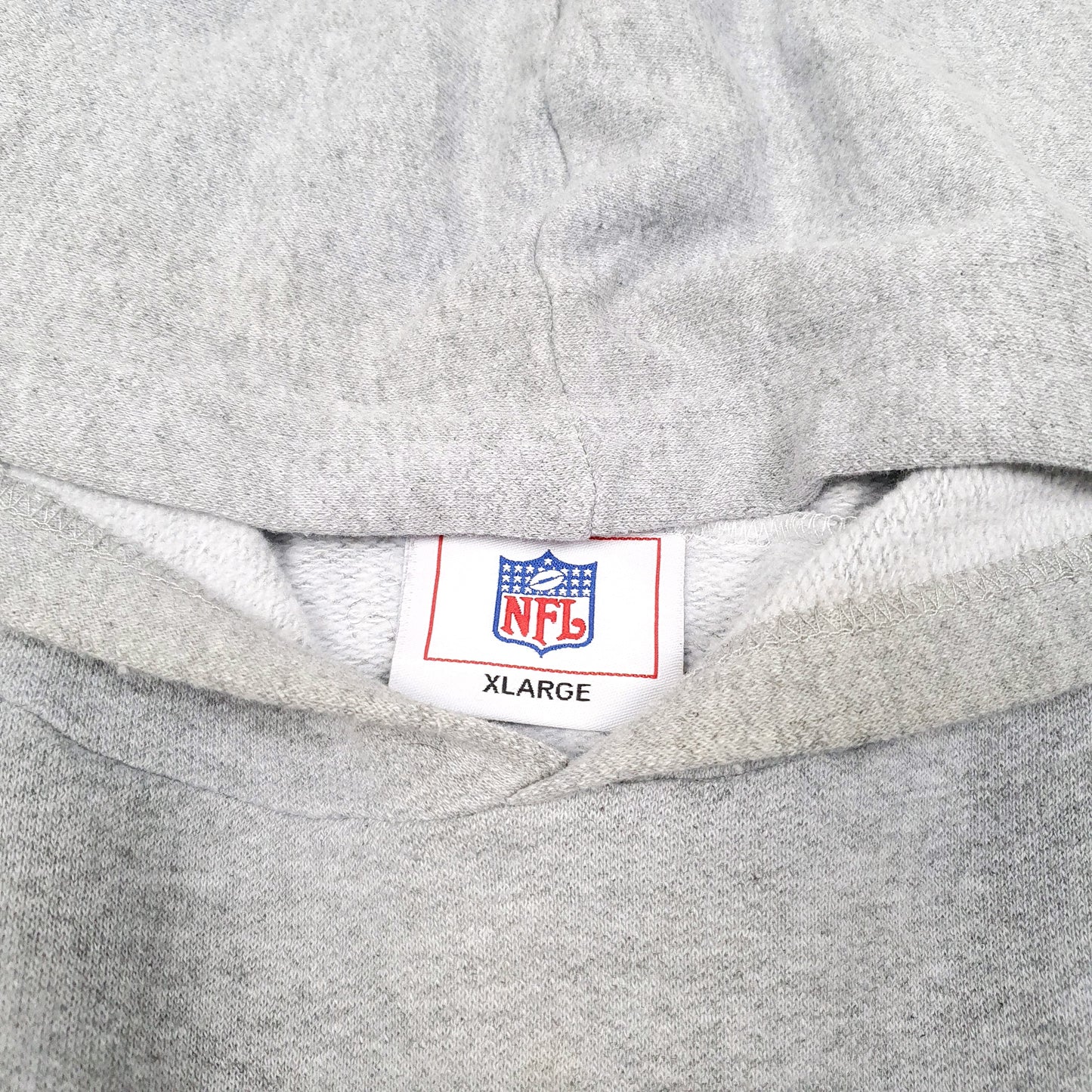 Mens Grey NFL Philadelphia Eagles American Football USA Spellout Hoodie Jumper