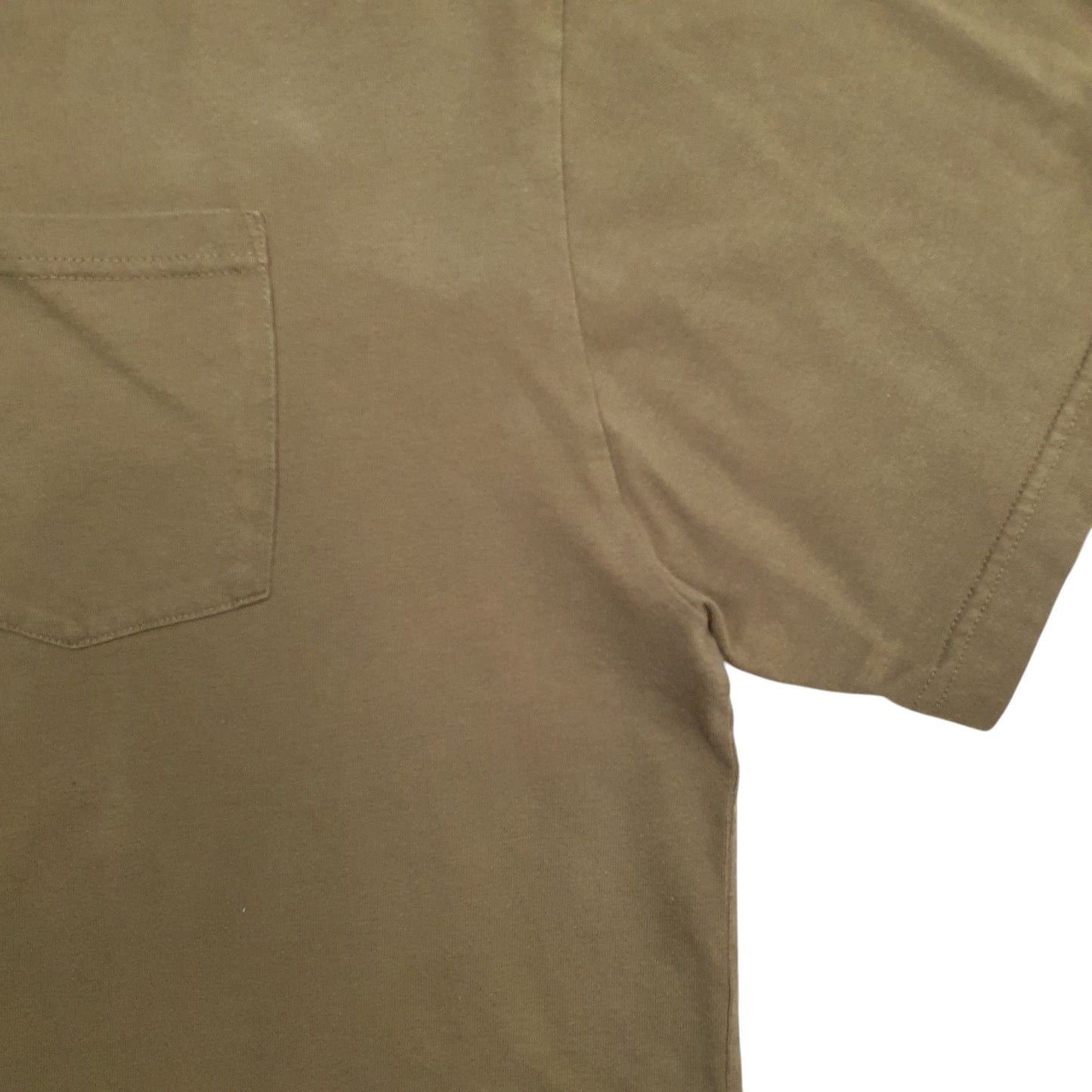 Mens Khaki Dickies Pocket Short Sleeve T Shirt