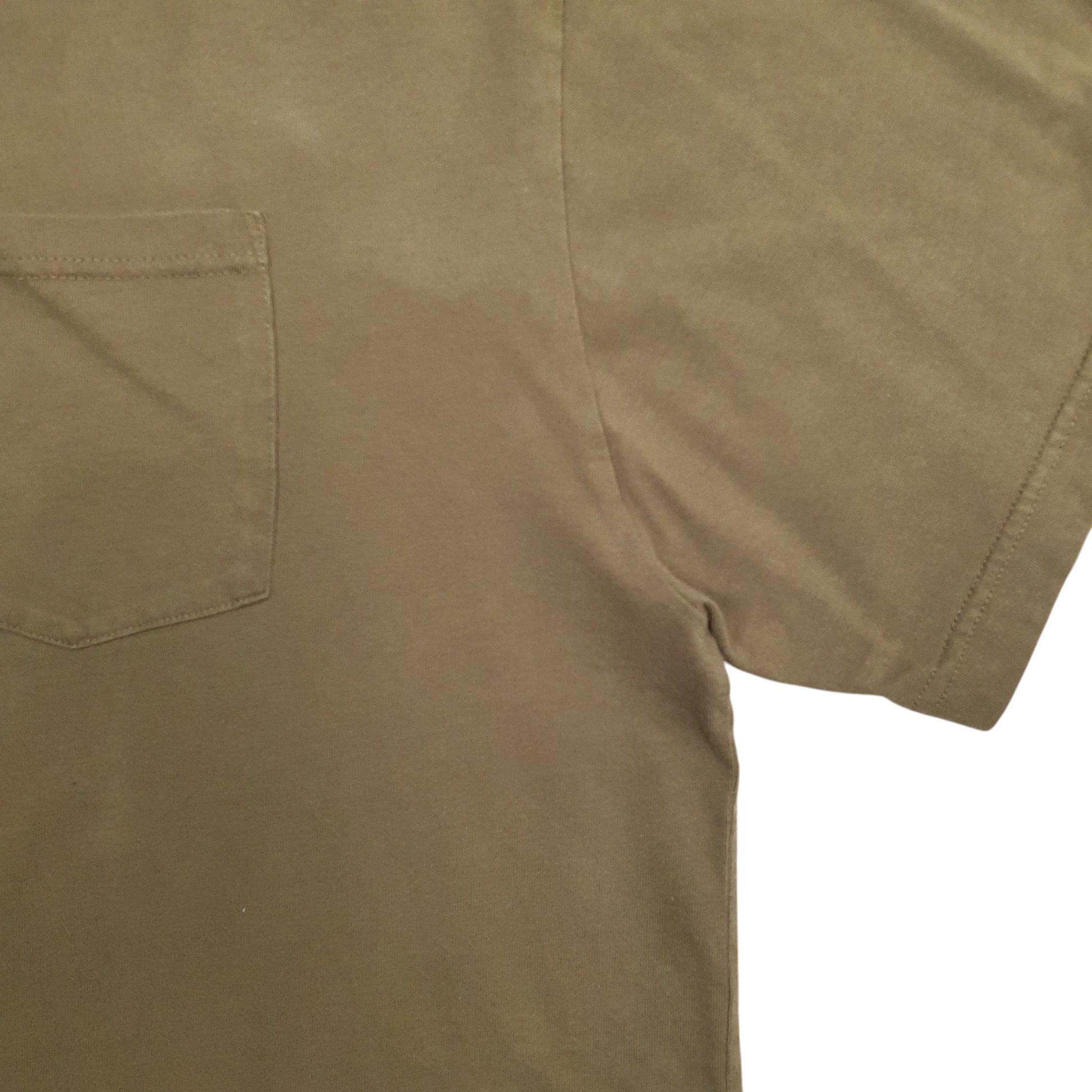 Mens Khaki Dickies Pocket Short Sleeve T Shirt