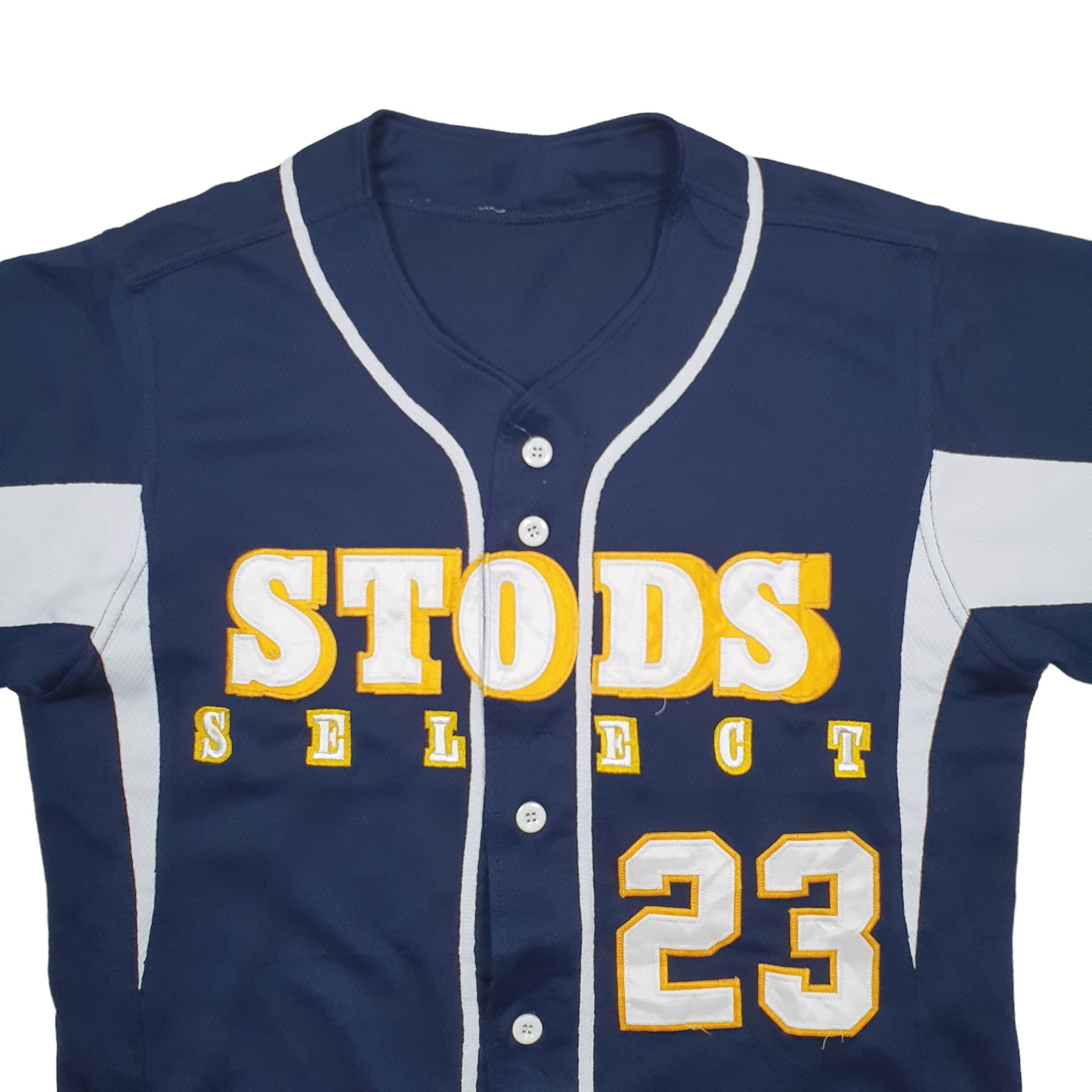 Mens Navy Unbranded Baseball Jersey Stods Select Short Sleeve T Shirt