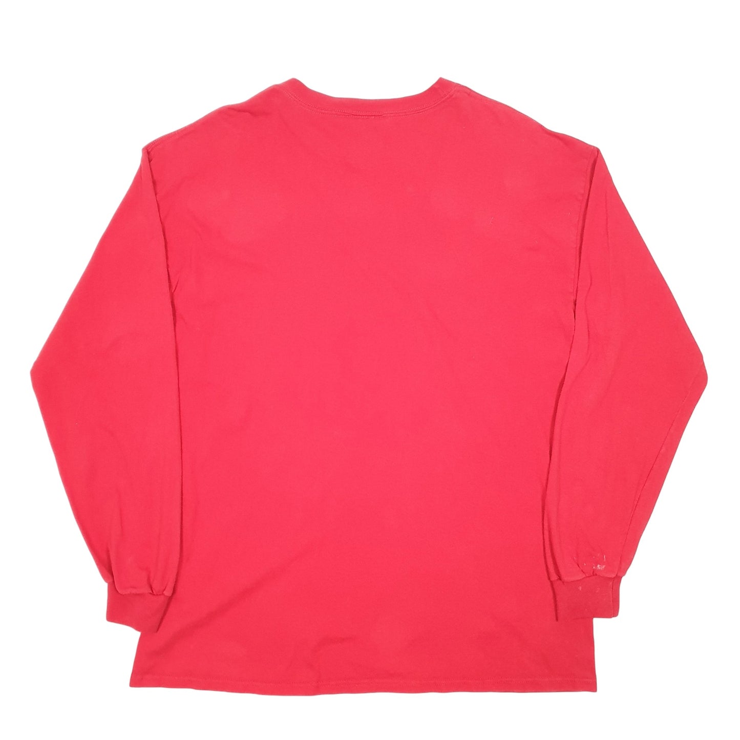 Mens Red Adidas  Long Sleeve T Shirt