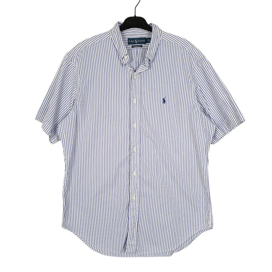 Mens White Ralph Lauren Oxford Short Sleeve Shirt