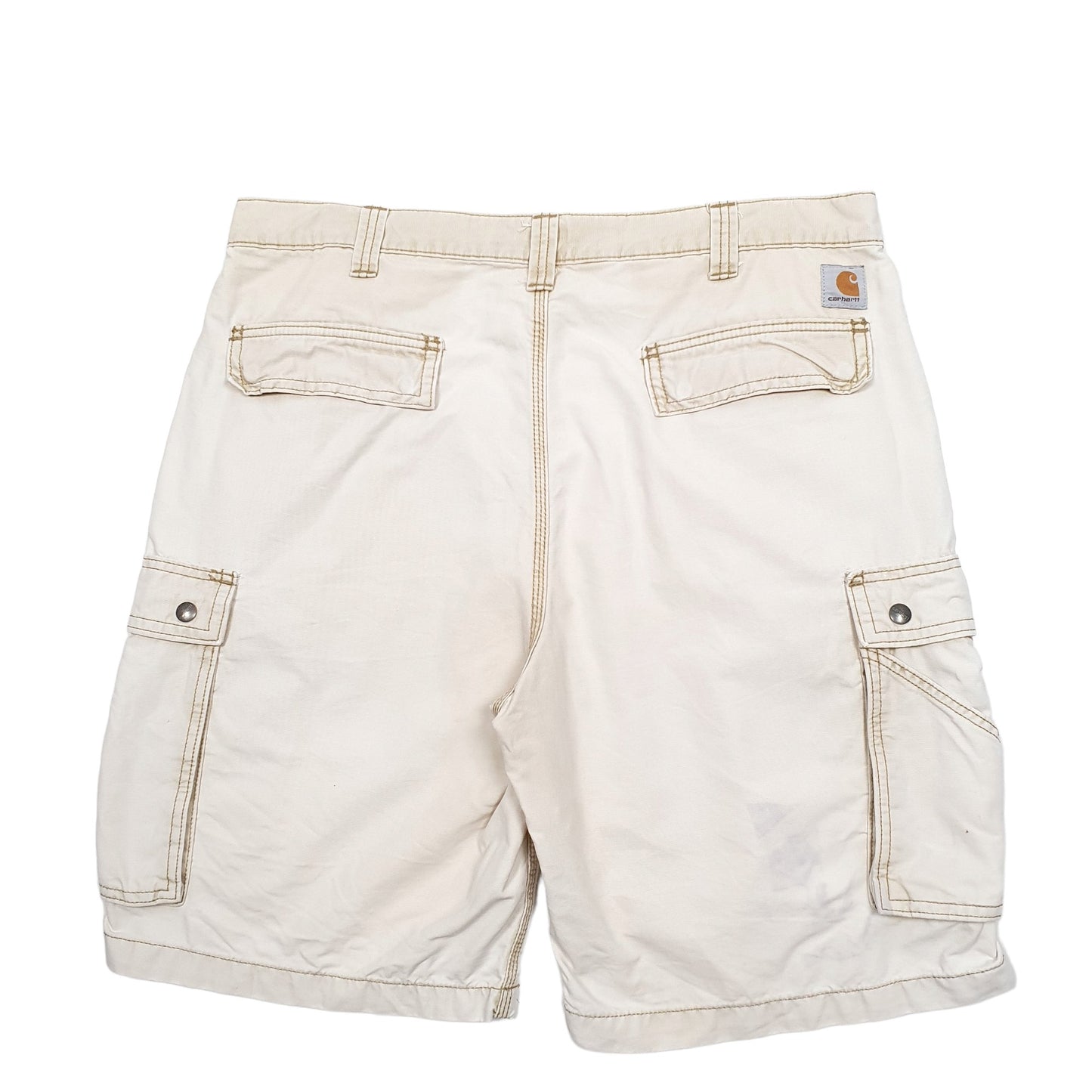 Womens Beige Carhartt Workwear Cargo Shorts