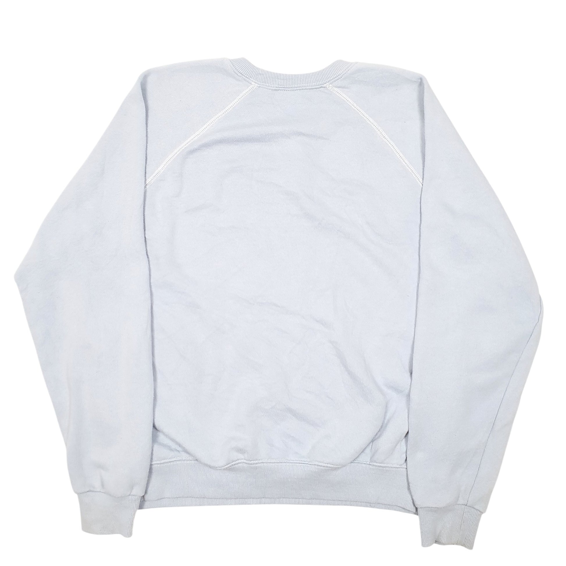 Mens Blue Disney Vintage Raglan Disneyland Mickey Mouse Crewneck Jumper