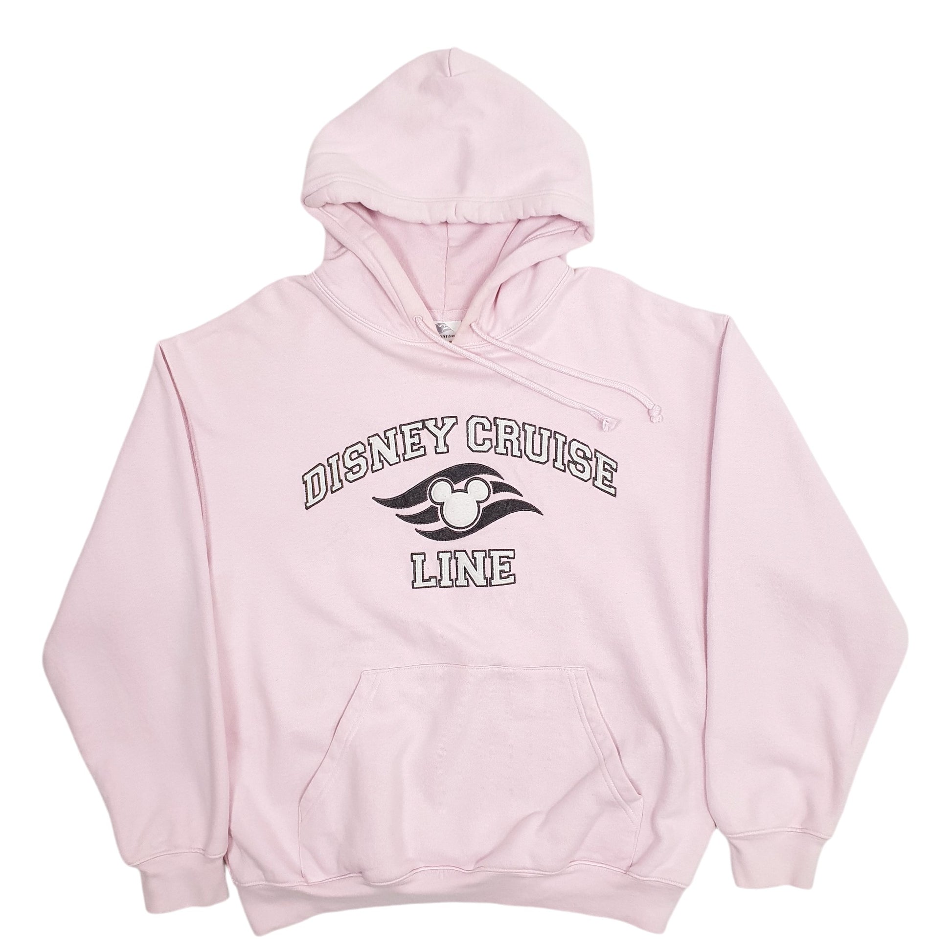 Mens Pink Disney Disney Cruise Line Spellout Hoodie Jumper