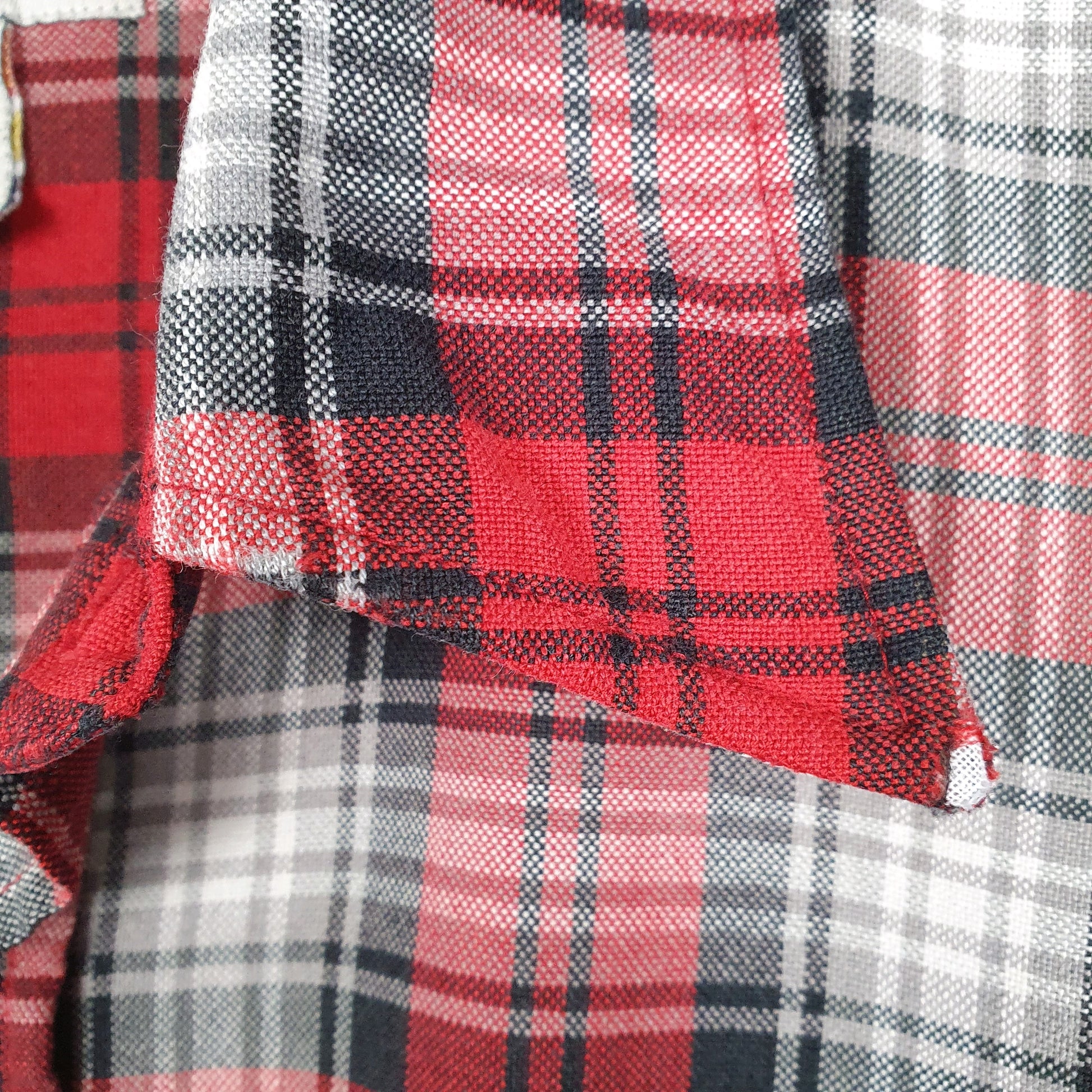 Mens Red Mark's  Long Sleeve Shirt