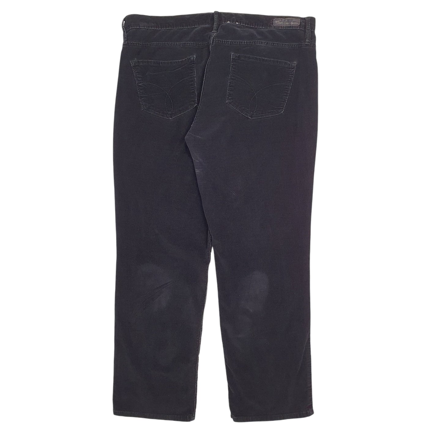 Womens Black Calvin Klein  Corduroy Trousers