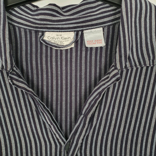 Mens Navy Calvin Klein Loose Fit Long Sleeve Shirt