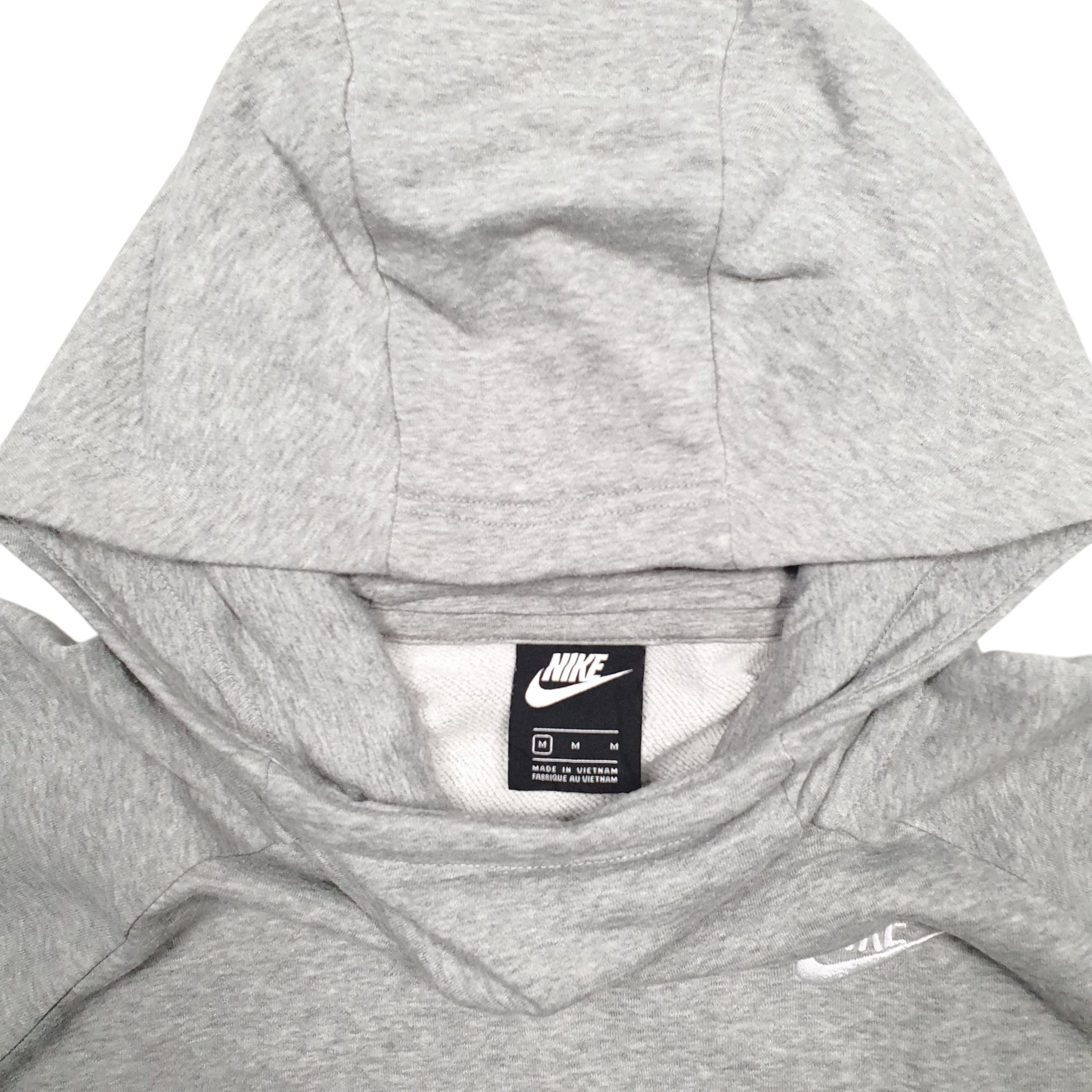 Womens Grey Nike Turtleneck Hoodie Jumper