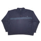 Mens Navy Unbranded Button up Quarter Zip Jumper