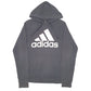 Mens Black Adidas Golf Spellout Hoodie Jumper
