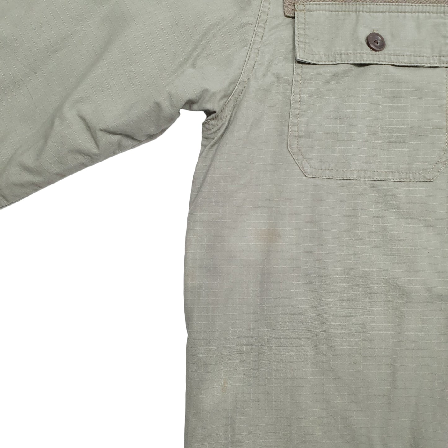 Mens Khaki Levis Shacket Overshirt Lined Long Sleeve Shirt