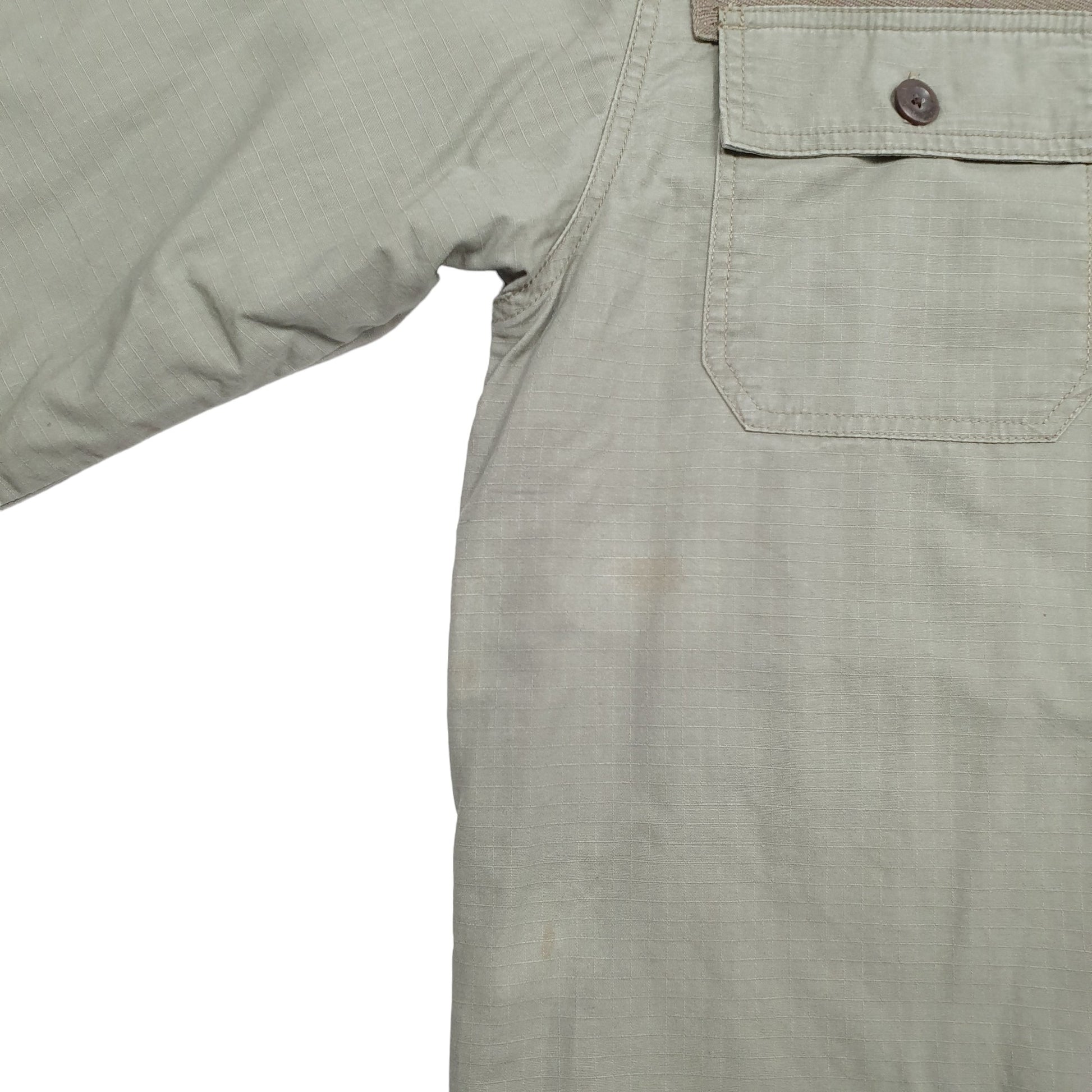 Mens Khaki Levis Shacket Overshirt Lined Long Sleeve Shirt
