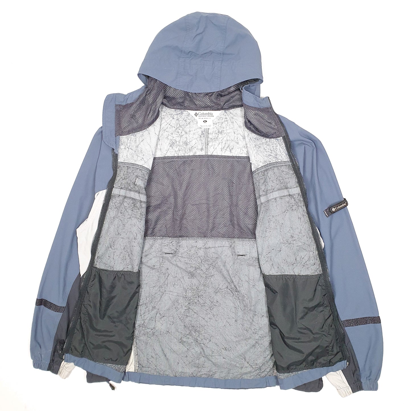 Mens Grey Columbia Sportswear Company Hooded  Coat