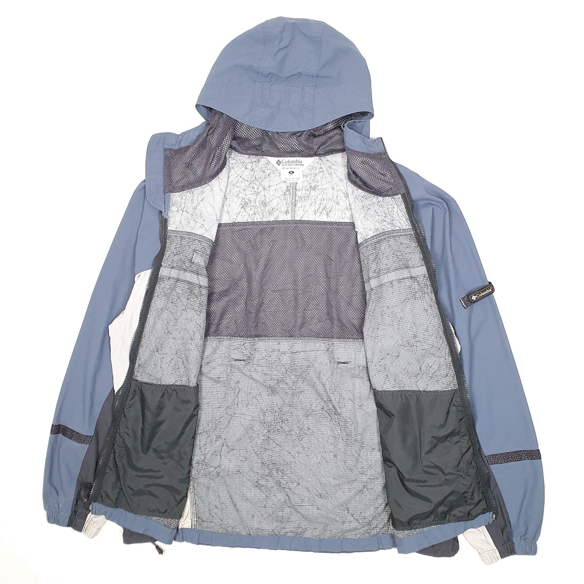 Mens Grey Columbia Sportswear Company Hooded  Coat