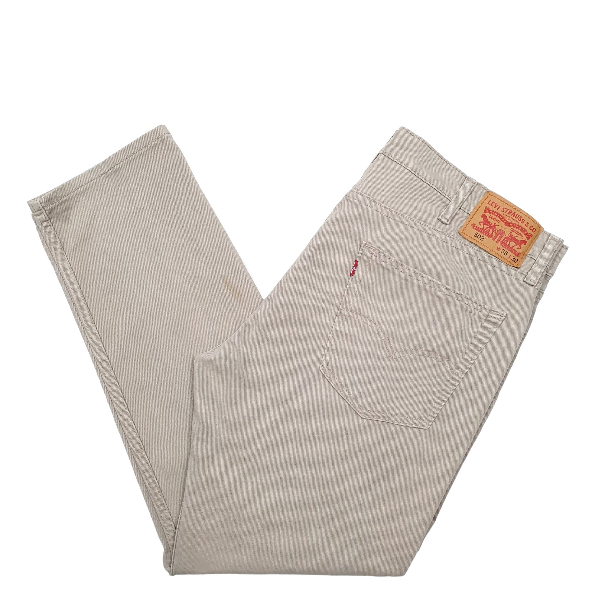 Mens Beige Levis  502 JeansW38 L30