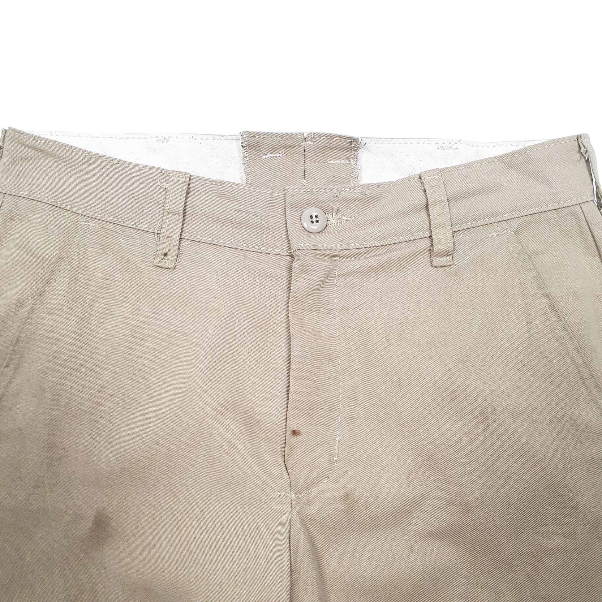 Mens Beige Red Kap Workwear Pant Chino Trousers