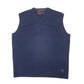 Womens Navy Tommy Hilfiger Knit Merino Tank Top Sweater Vest V Neck Jumper
