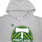 Mens Grey Adidas Portland Timbers Hoodie Jumper
