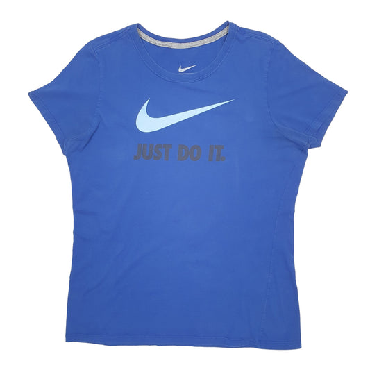 Womens Blue Nike  Short Sleeve T Shirt