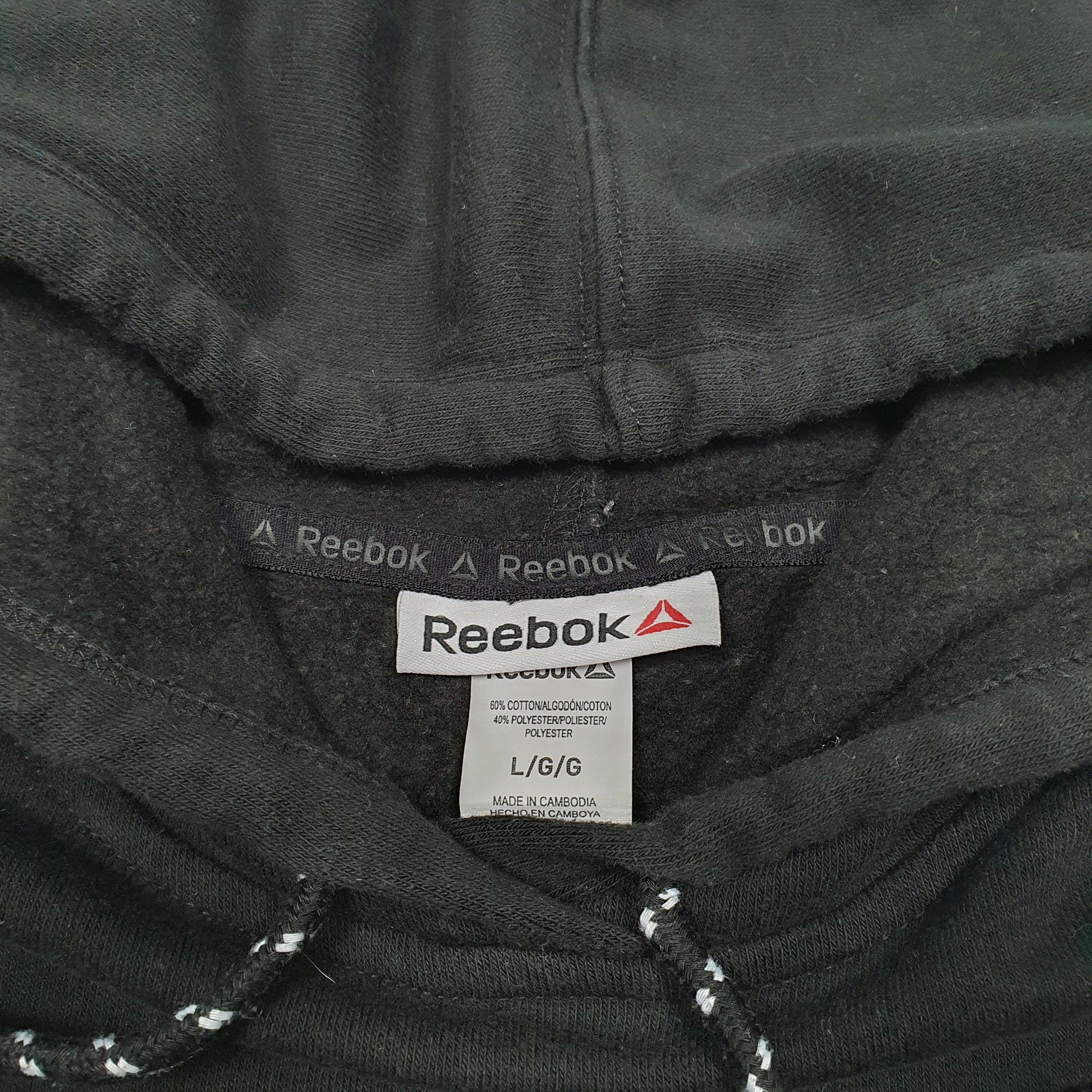 Womens Black Reebok  Hoodie Jumper