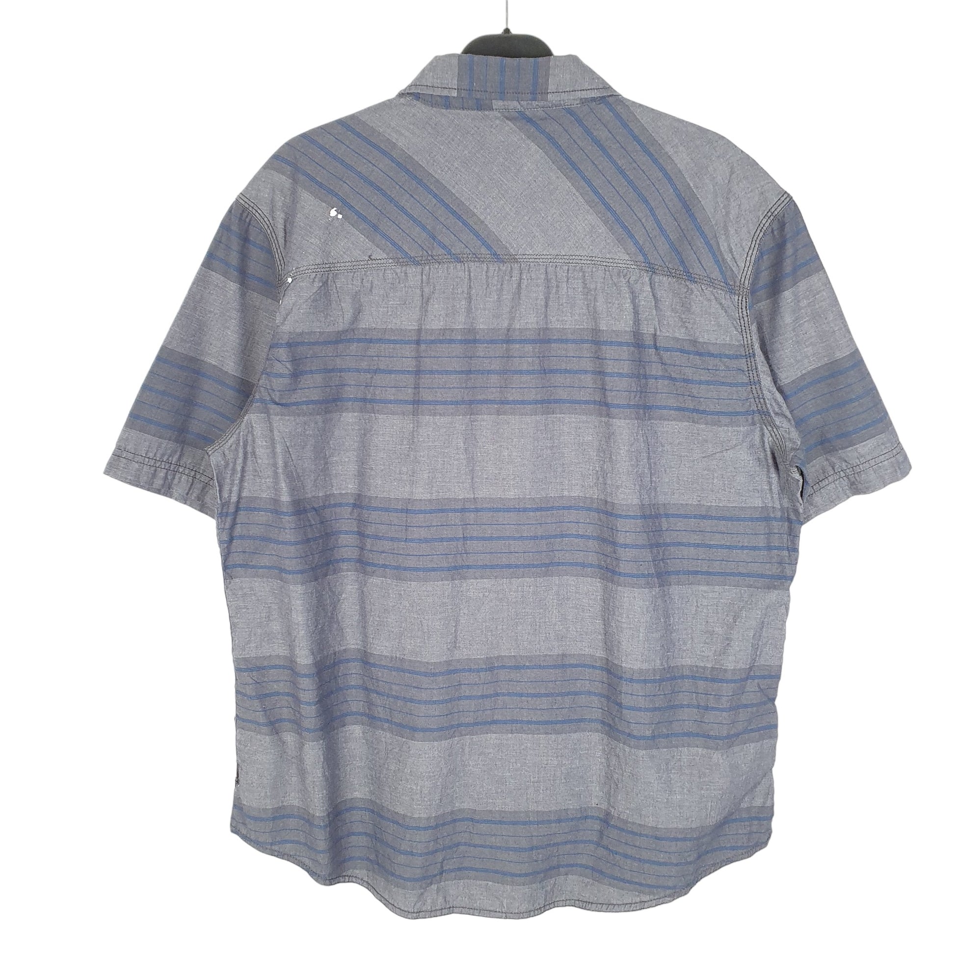 Mens Grey Burneside  Short Sleeve Shirt