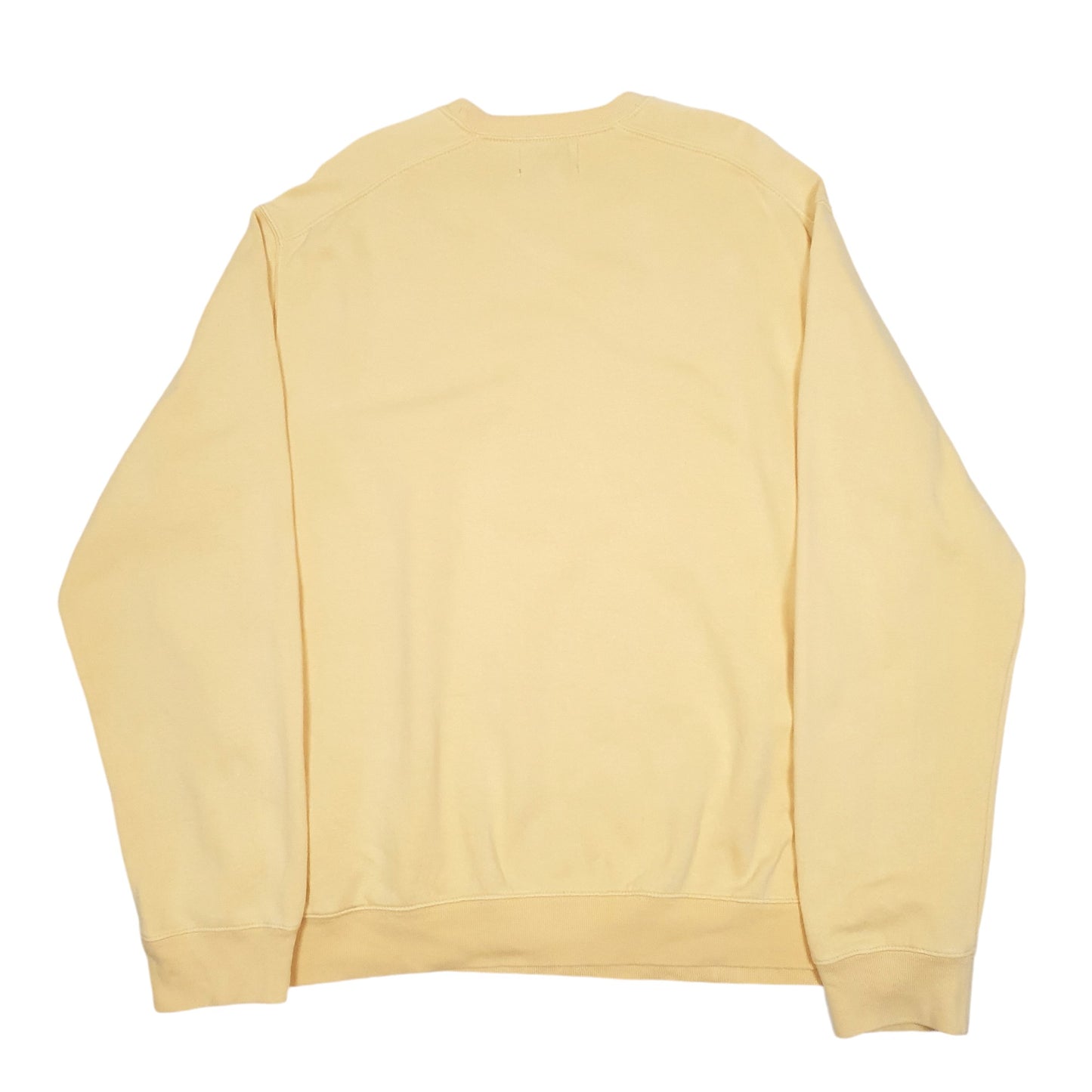 Mens Yellow Eddie Bauer Tall Sweat Sweater Crewneck Jumper