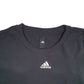 Mens Black Adidas Spellout Crewneck Jumper