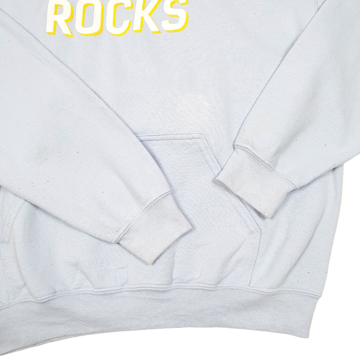 Mens Blue Danny Duncan Virginity Rocks Spellout Hoodie Jumper